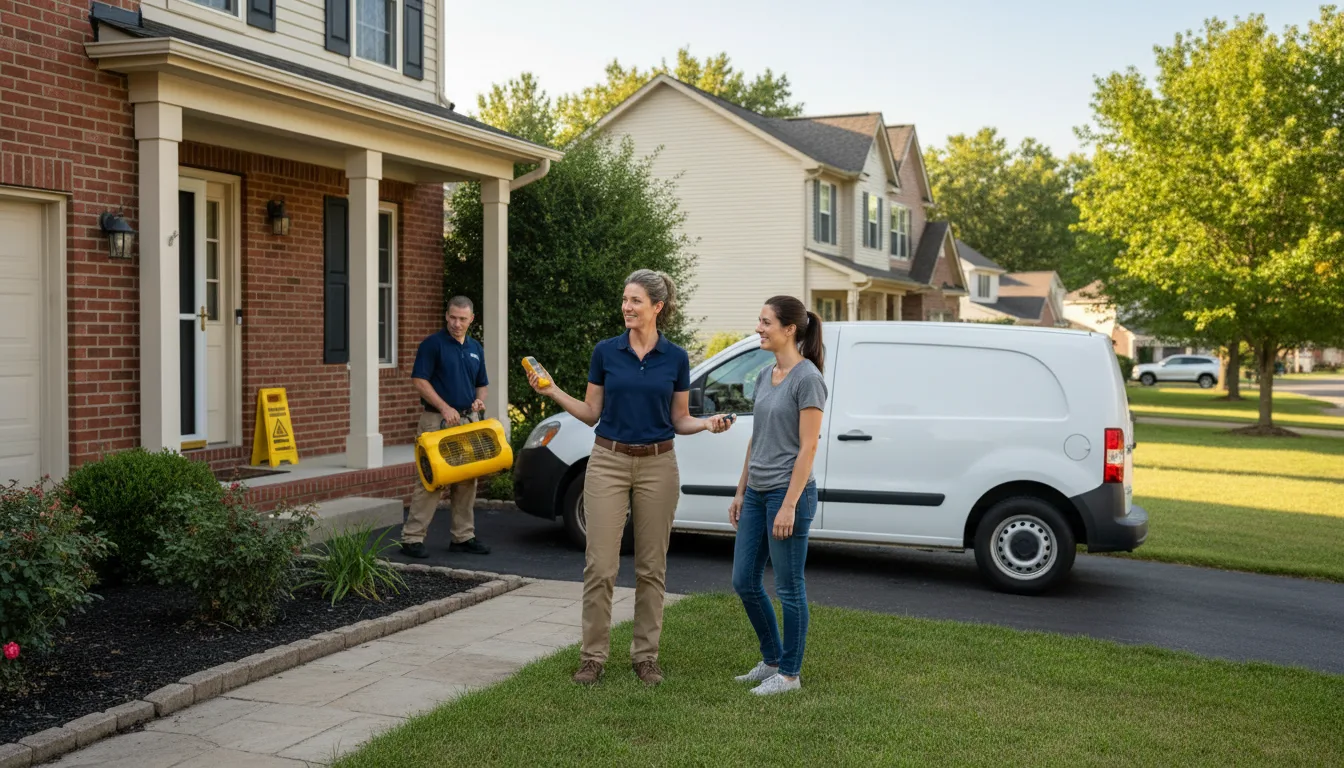 Residential water damage restoration in Altavista, VA